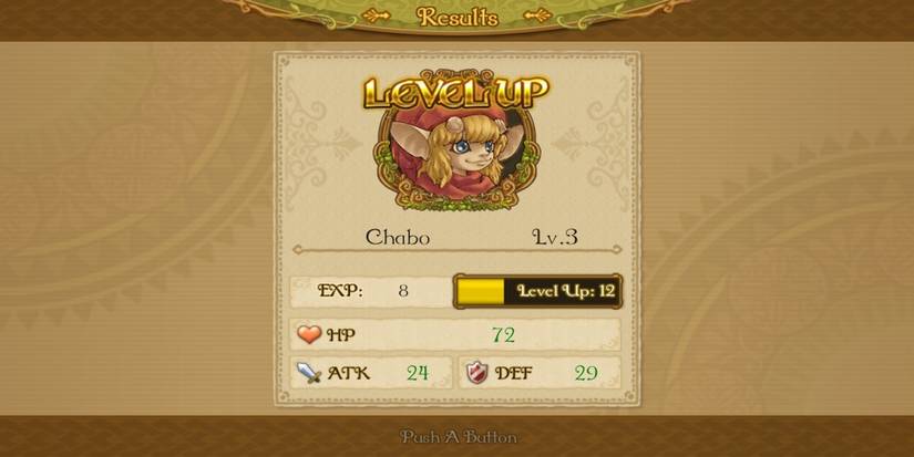 Leveling up in Egglia Rebirth