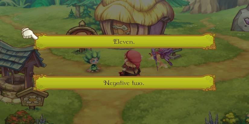 Talking to an NPC in Egglia Rebirth