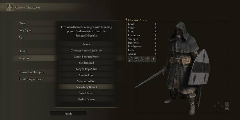 Elden RIng Every Starting Gift Keepsake Bewitching Branch