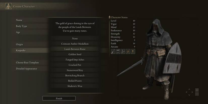 Elden RIng Every Starting Gift Keepsake Lands Between Rune