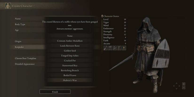 Elden RIng Every Starting Gift Keepsake Shabiri's Woe