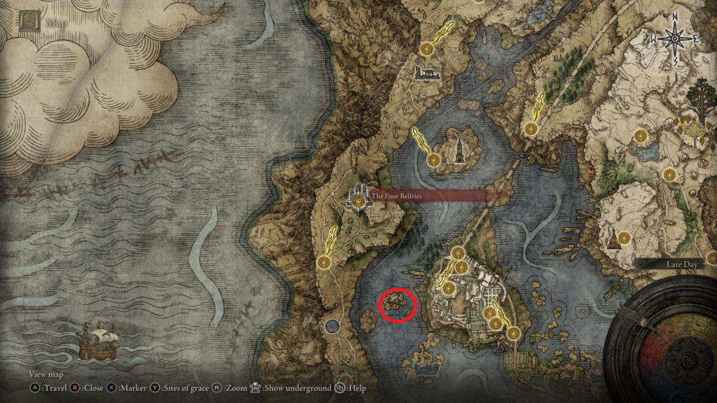 Elden Ring_Liurna of the Lakes Dragon Location