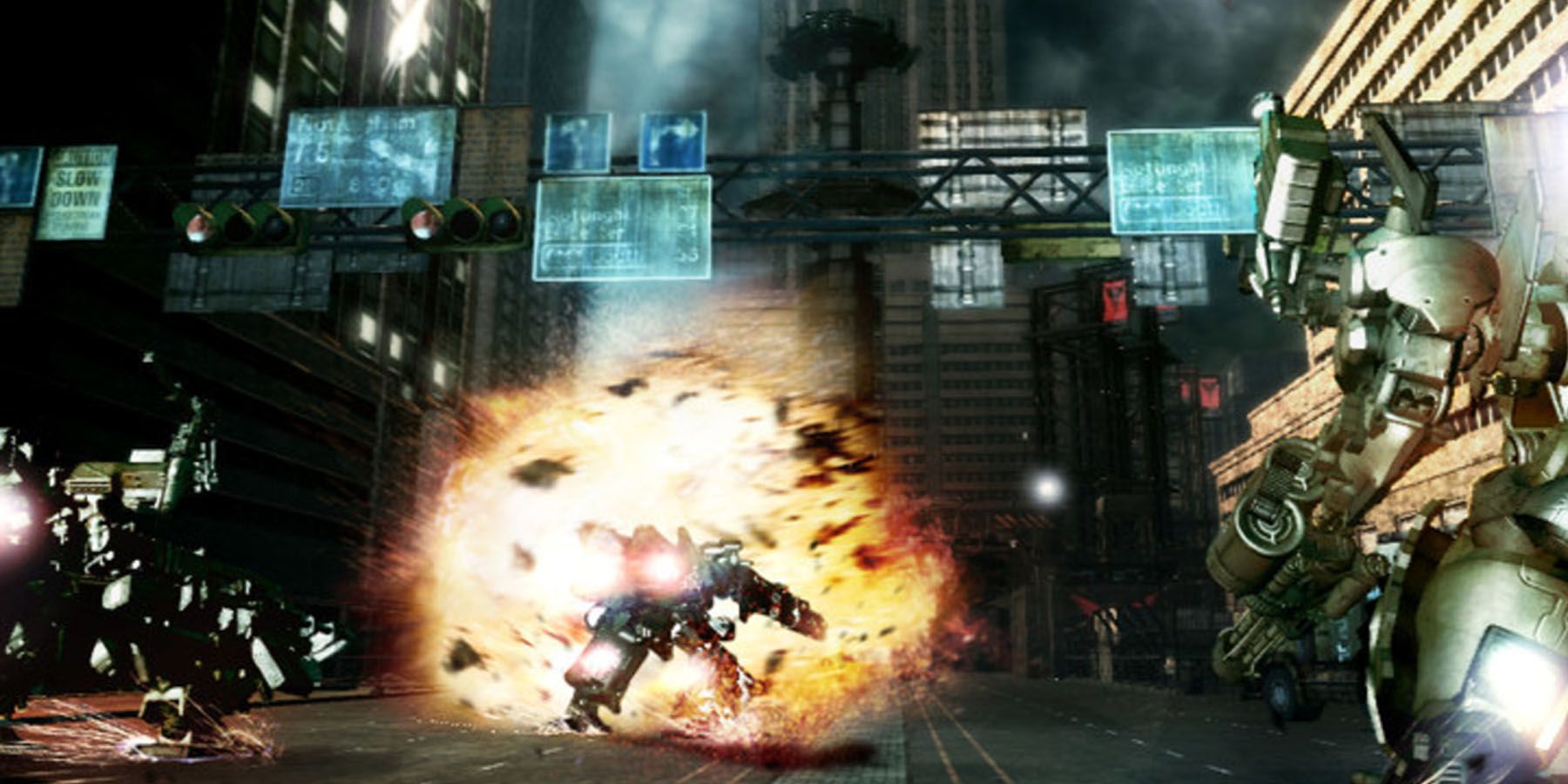 Explosions in Armored Core