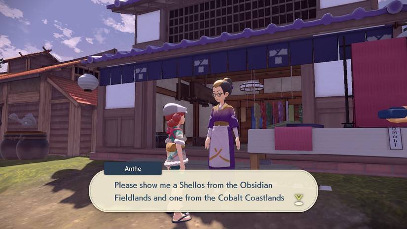 pokemon legends arceus anthe clothing store