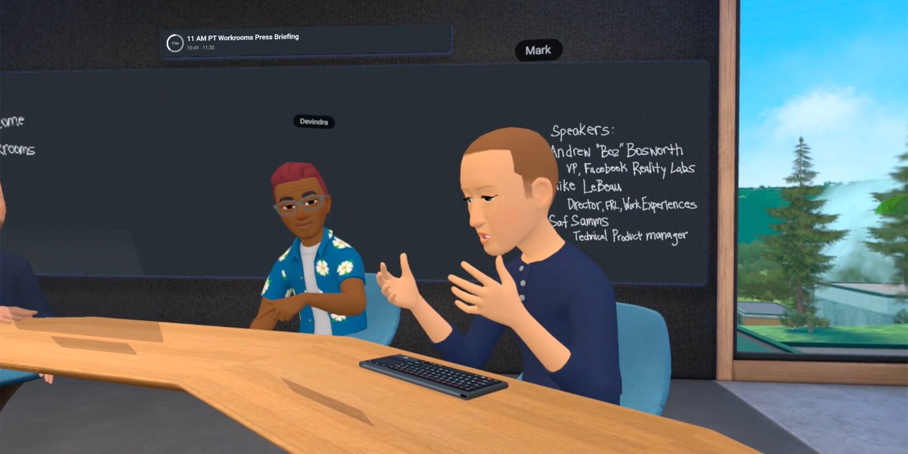 Facebook Meta Horizon Workrooms Mark Zuckerberg