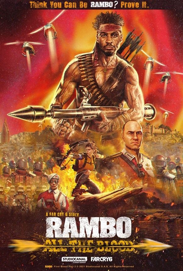 Far Cry 6 Rambo DLC Movie Poster