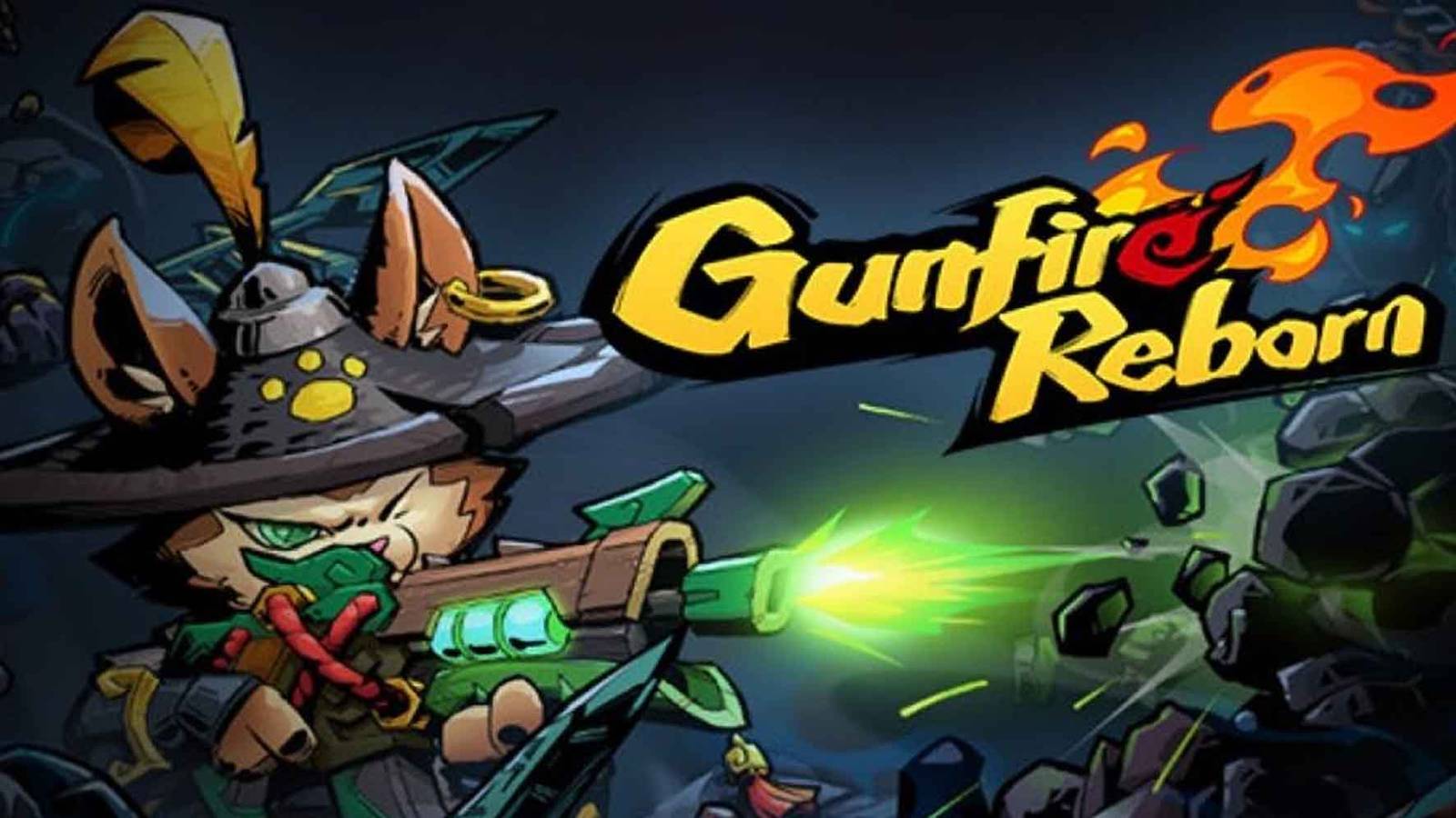 Promotional Image of Gunfire Reborn featuring the Crown Prince character using the Dragonchaser weapon