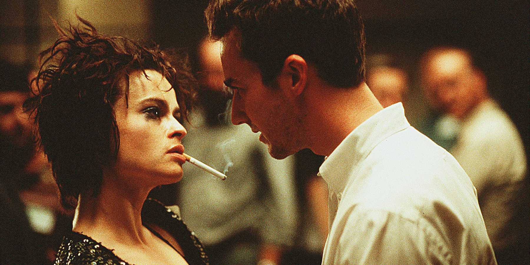 The Narrator talking to Marla while she's smoking in Fight Club
