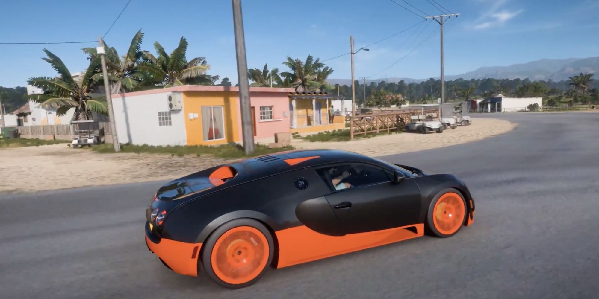Forza Horizon 5 - Bugatti Veyron Super Sport - Player races the streets in a stylish supercar