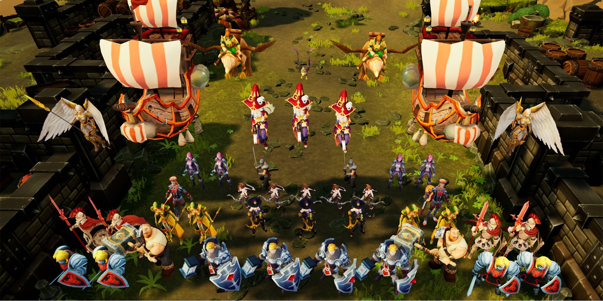 Free-to-play Games in 2022 - Line Strike - Player fights an army with mighty units