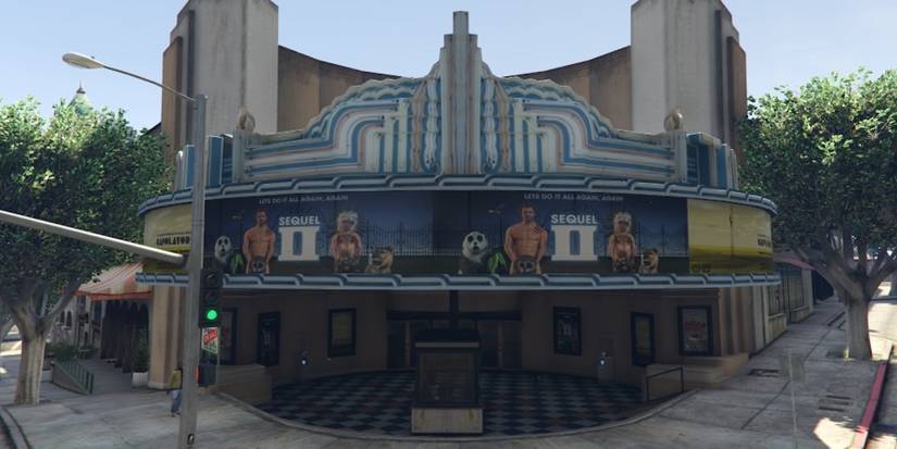 GTA online movie theater entrance
