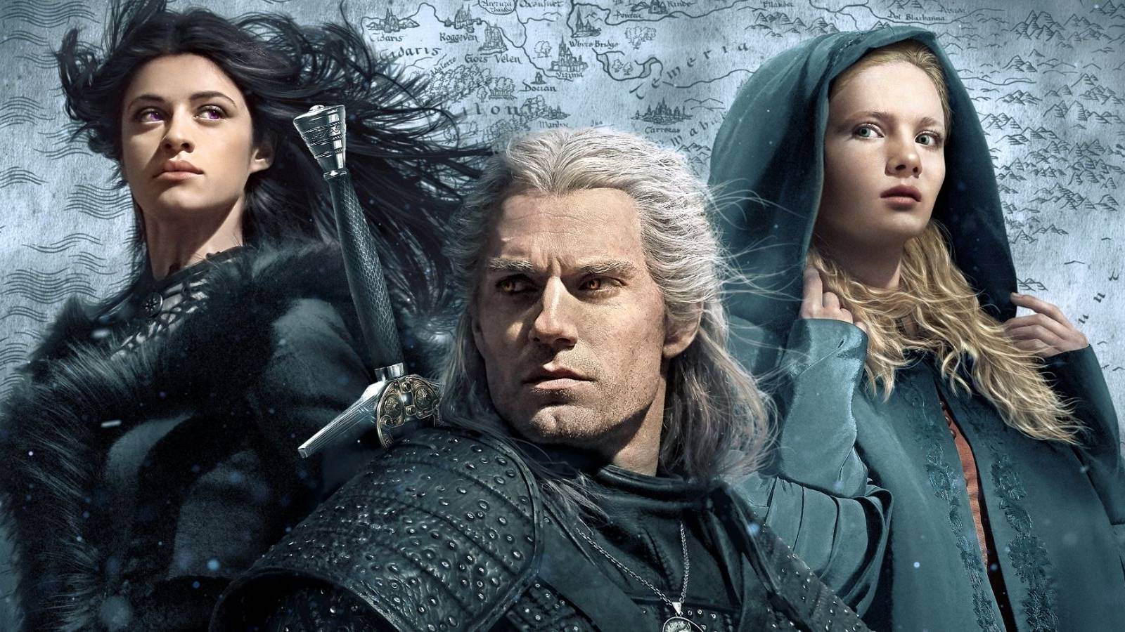 Geralt, Ciri, and Yennefer in Witcher season 2