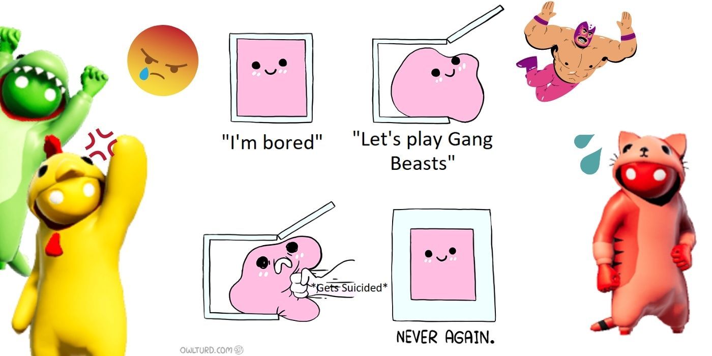 Gang Beasts Meme Boxed In