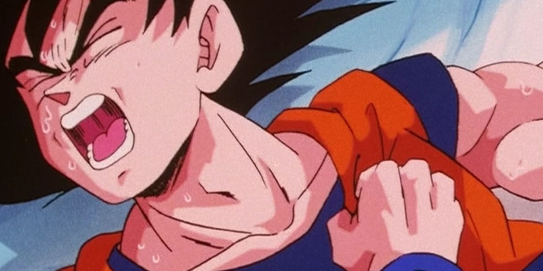 Goku being sick