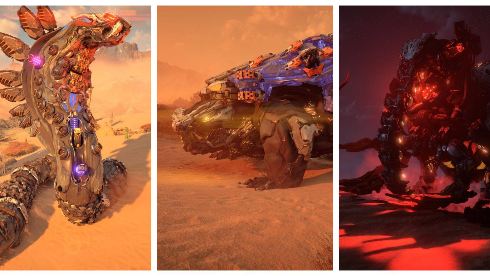 a snake machine; a turtle machine; an elephant machine