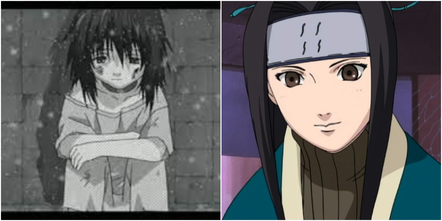 Naruto's Haku Before & After Meeting Zabuza