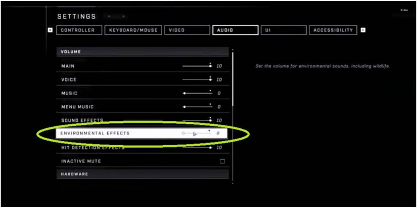 Halo Infinite Turning Down Environmental Effects To Zero