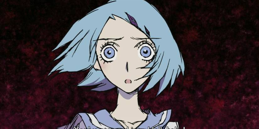 Closeup of the main character from Hells Angels anime