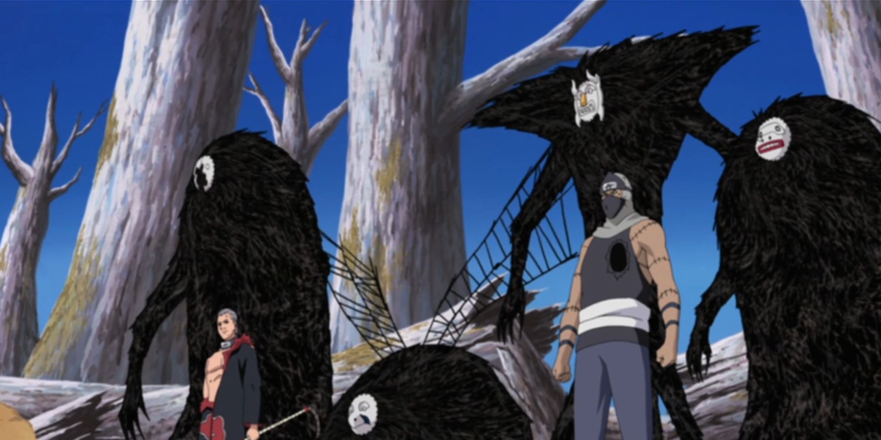 Kakuzu Using The Masked Beasts Of His Earth Grudge Fear Technique