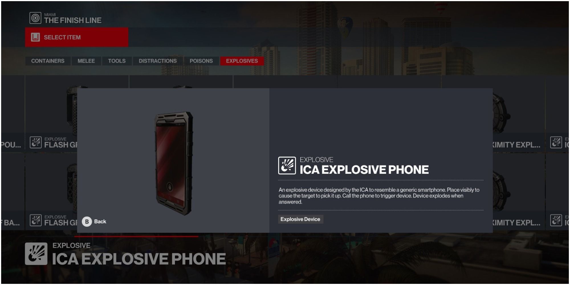 Hitman 3 ICA Explosive Phone In Detailed View