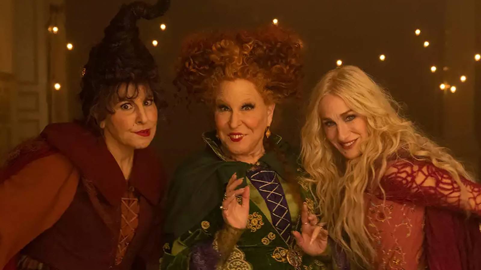 The Sanderson sisters in Hocus Pocus 2