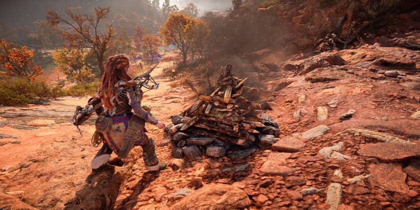 A campfire from Horizon: Forbidden West