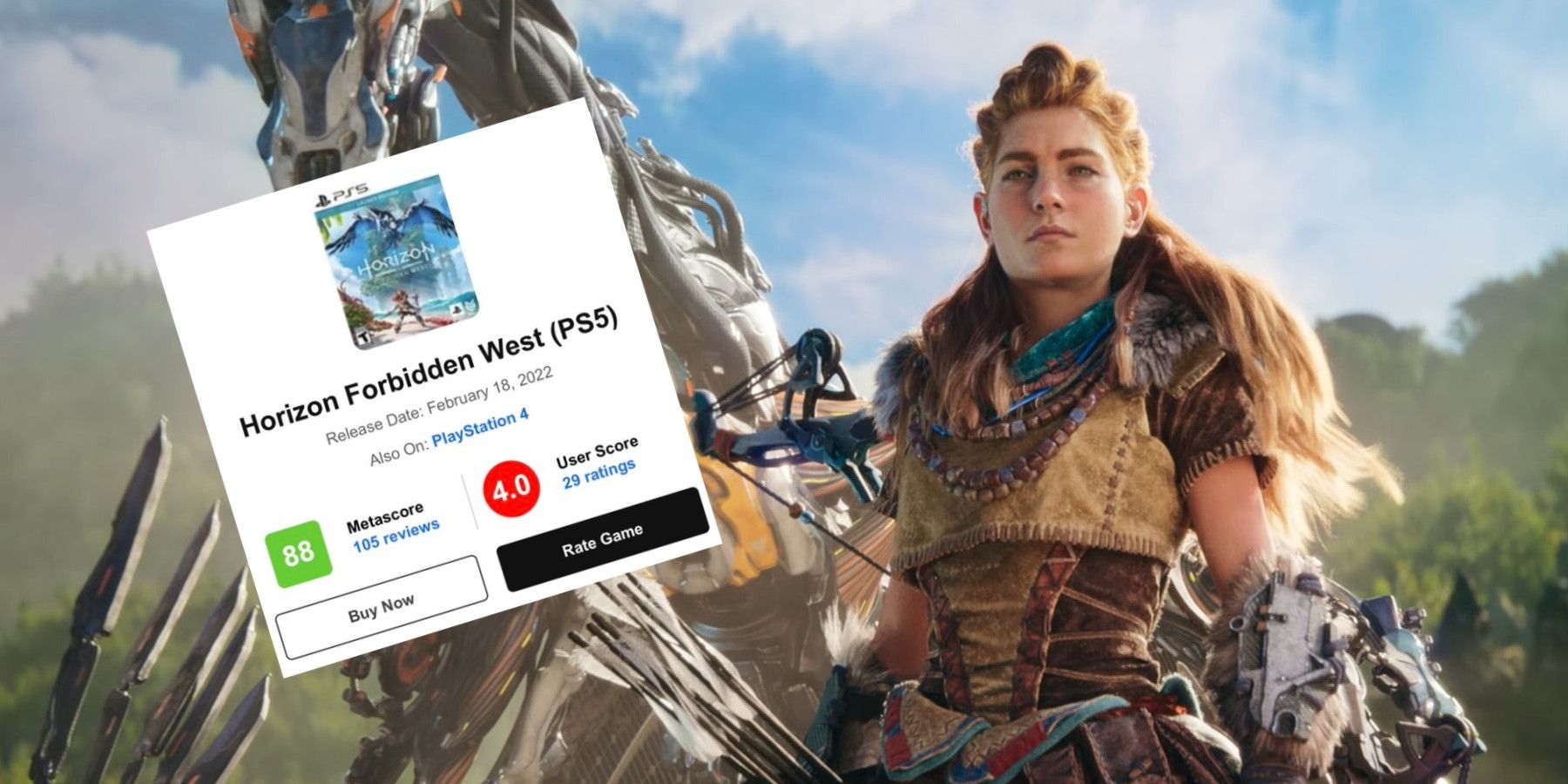 Horizon Forbidden West: REVIEW BOMBED by SALTY, TOXIC HATERS Metacritic (PS4,  PS5) 