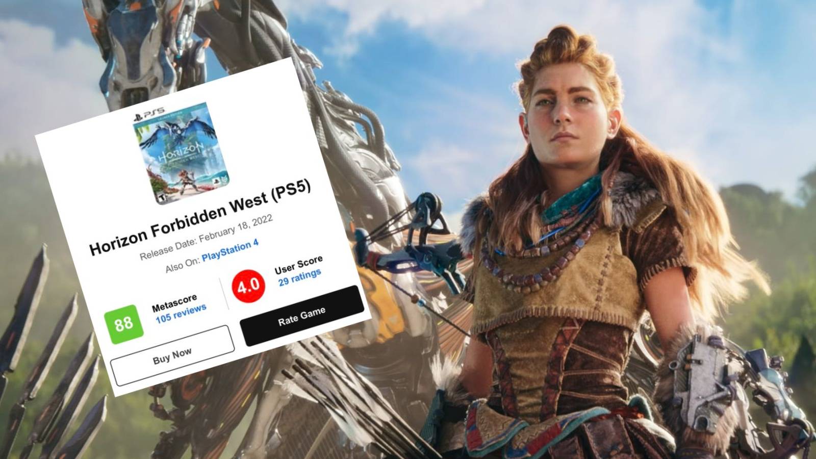 Horizon Forbidden West Review Bombed