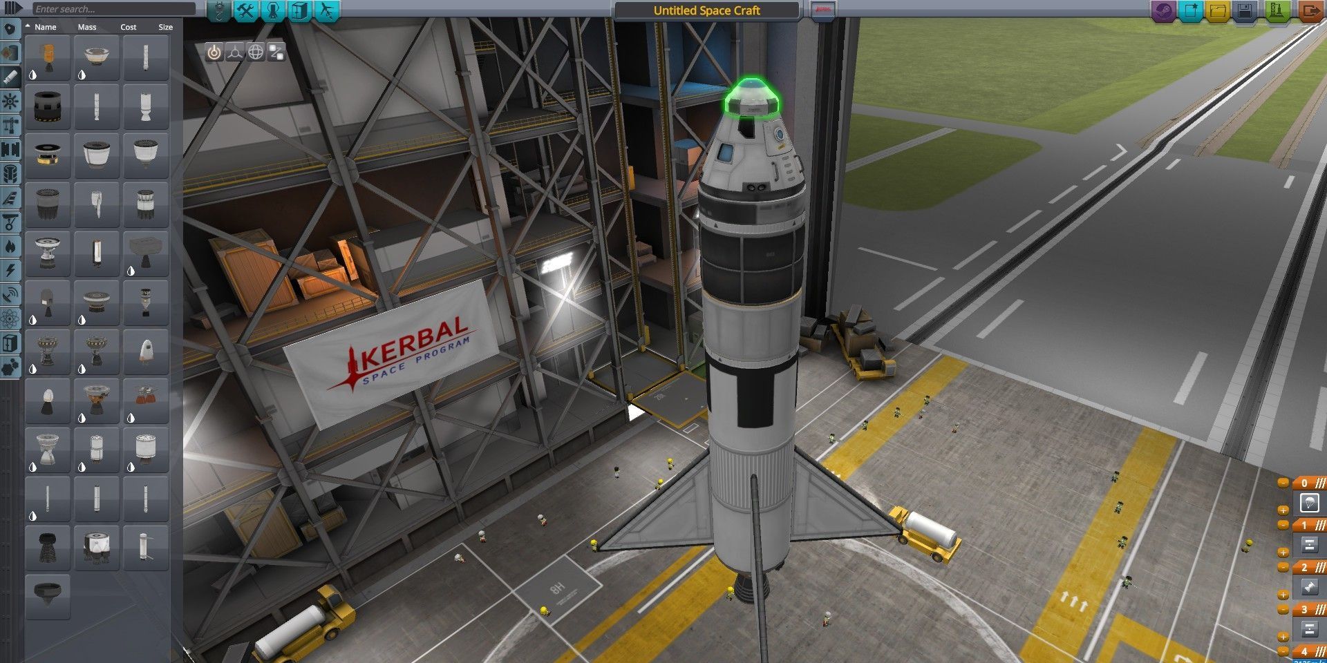 Kerbal Space Program_Rocket Assembly_Parachute