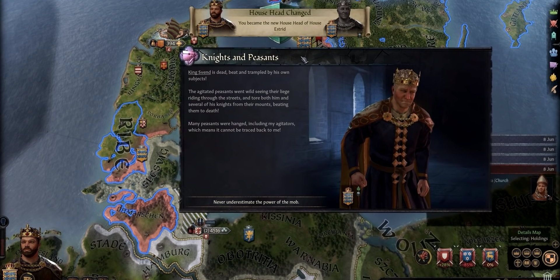 King Svend Of Denmark in Crusader Kings 3