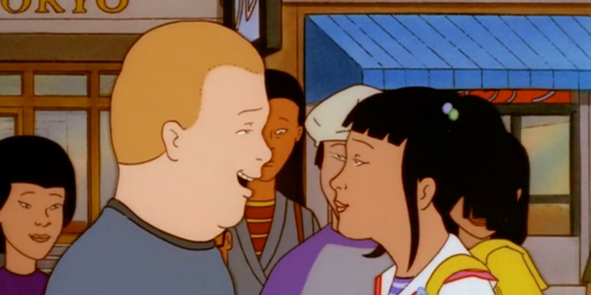 A scene featuring characters from King of the Hill