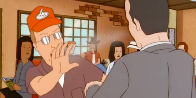A scene featuring characters from King of the Hill