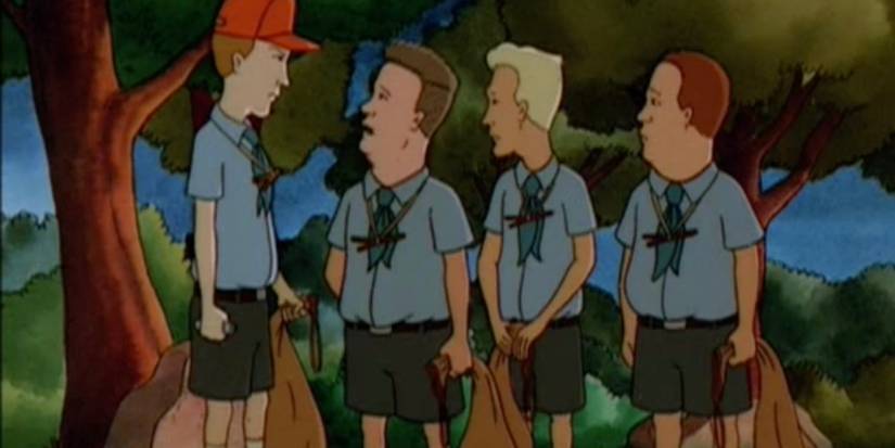 A scene featuring characters from King of the Hill