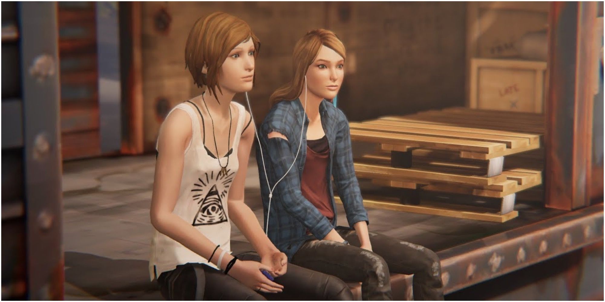 Life Is Strange Before The Storm Chloe and Rachel Listening To Music On Train