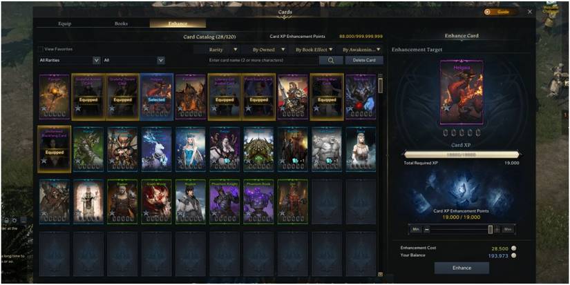 Lost Ark Leveling Up Helgaia In The Enhance Screen