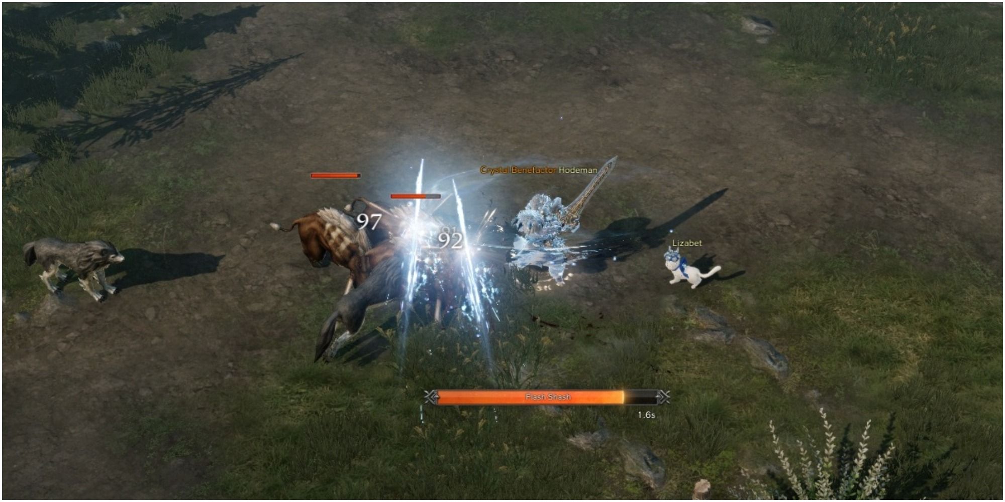 Lost Ark Paladin Fighting Boars With Melee Skills