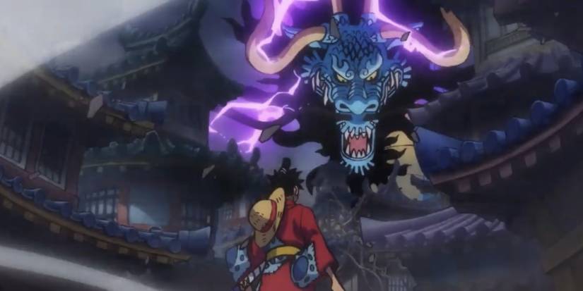 Luffy fights Kaido