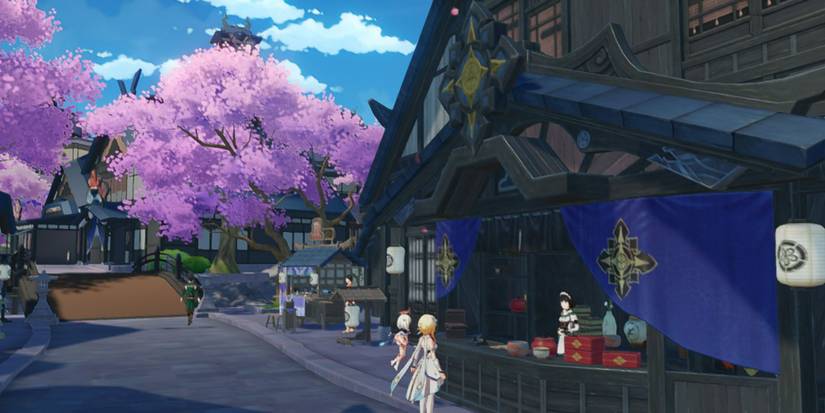 Lumine talking to Katheryne