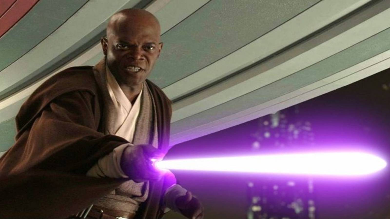 Mace Windu screenshot confronting Sheev