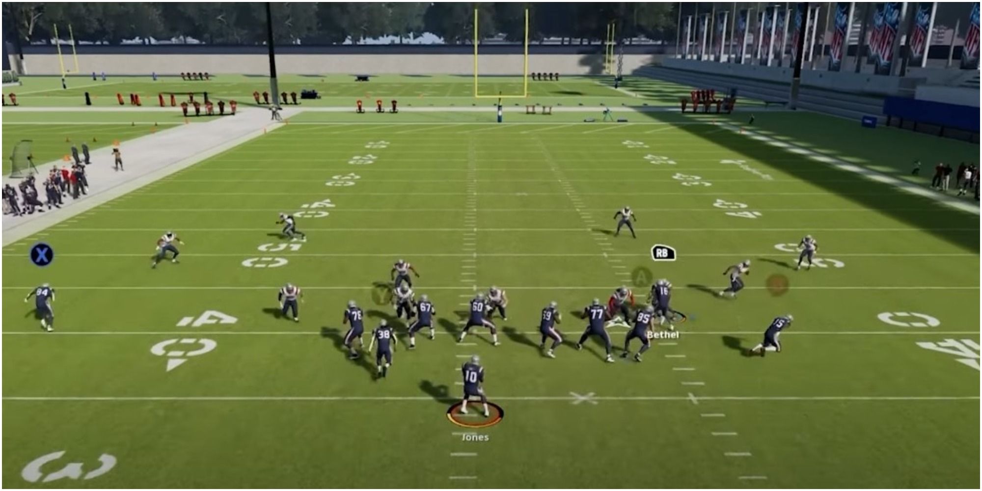 Madden NFL 22 Blocking The Team's Best Receiver At The Line