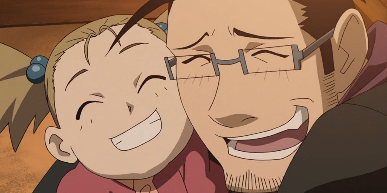 Fullmetal Alchemist Maes Hughes with his daughter