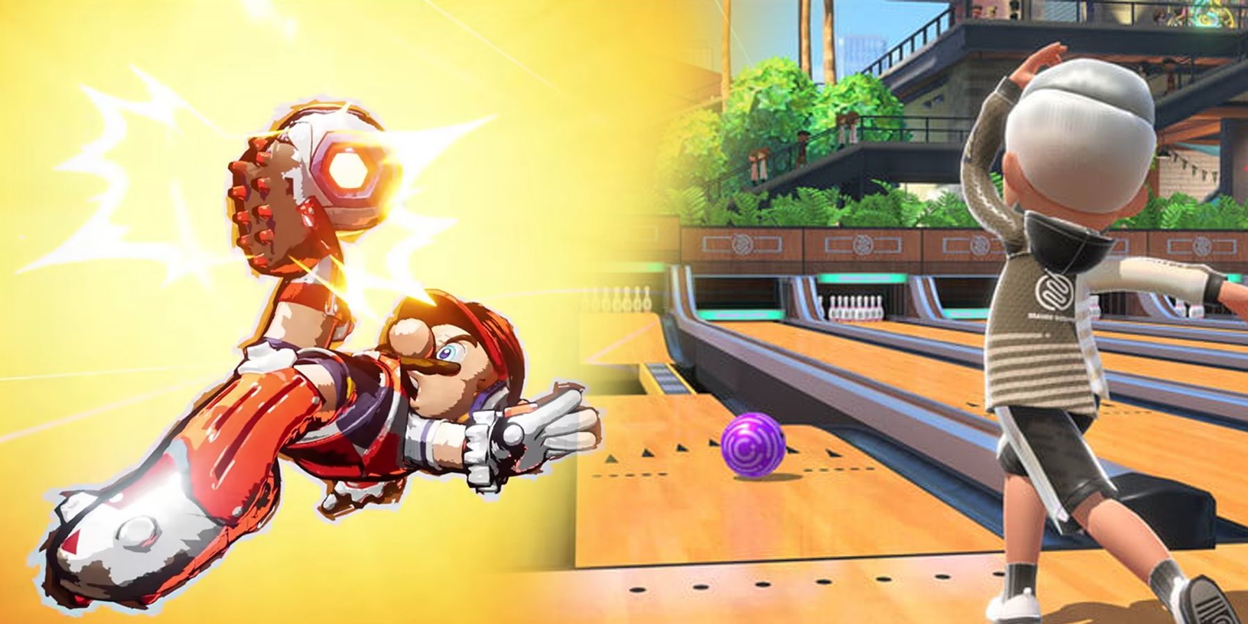Mario from Mario Strikers: Battle League and player character from Nintendo Switch Sports.