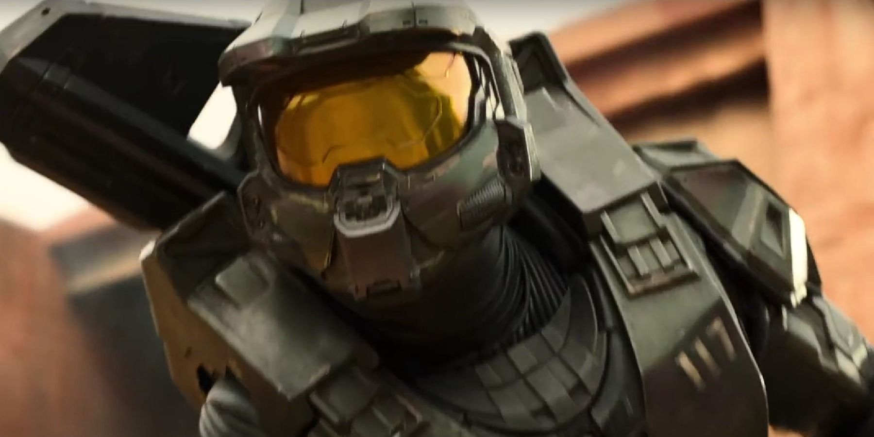 Master Chief helmet suit up close in TV