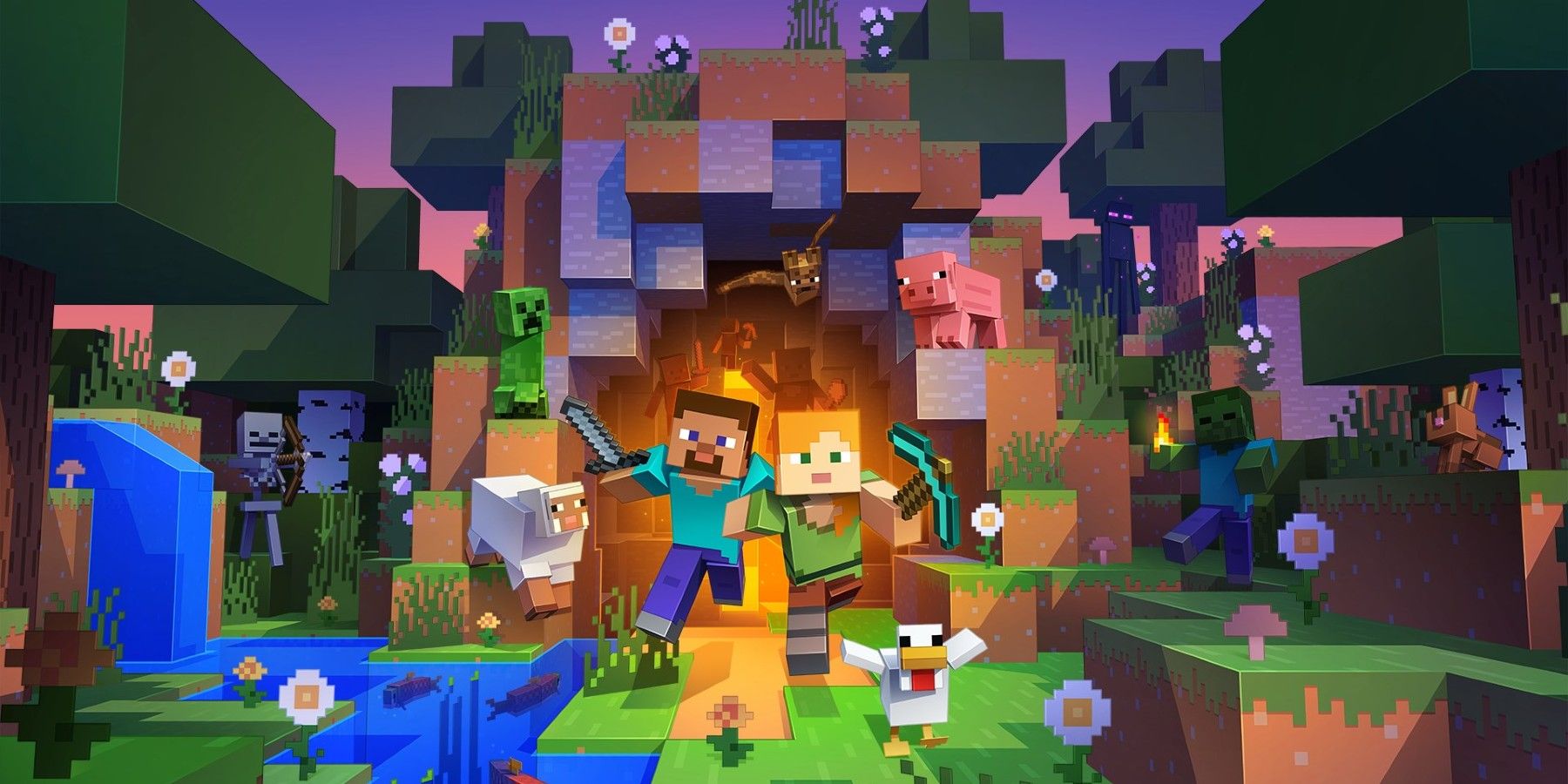 Minecraft Player Shares Stunning Painting Featuring Enemy Mobs