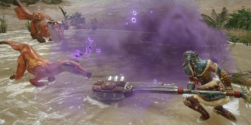 Monster Hunter Rise Axe Swing