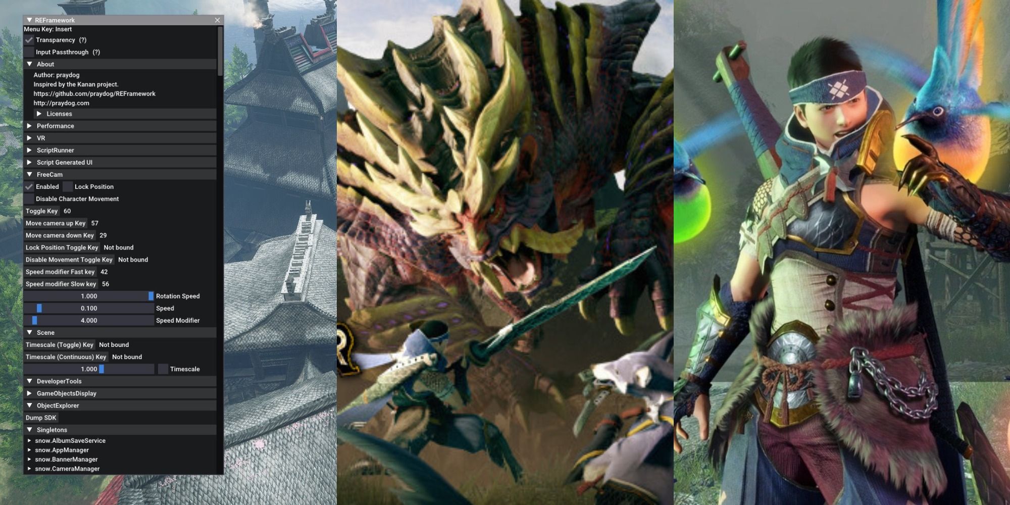Monster Hunter Rise Mods Split Featured REFramework and Spiribirds