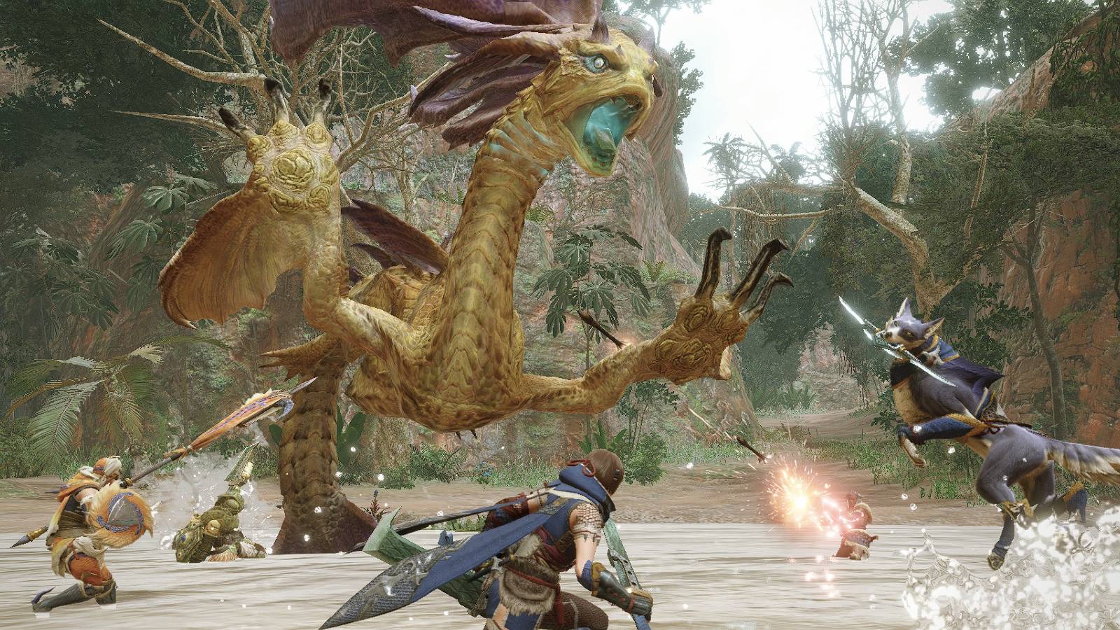 Monster Hunter Rise Swamp Battle