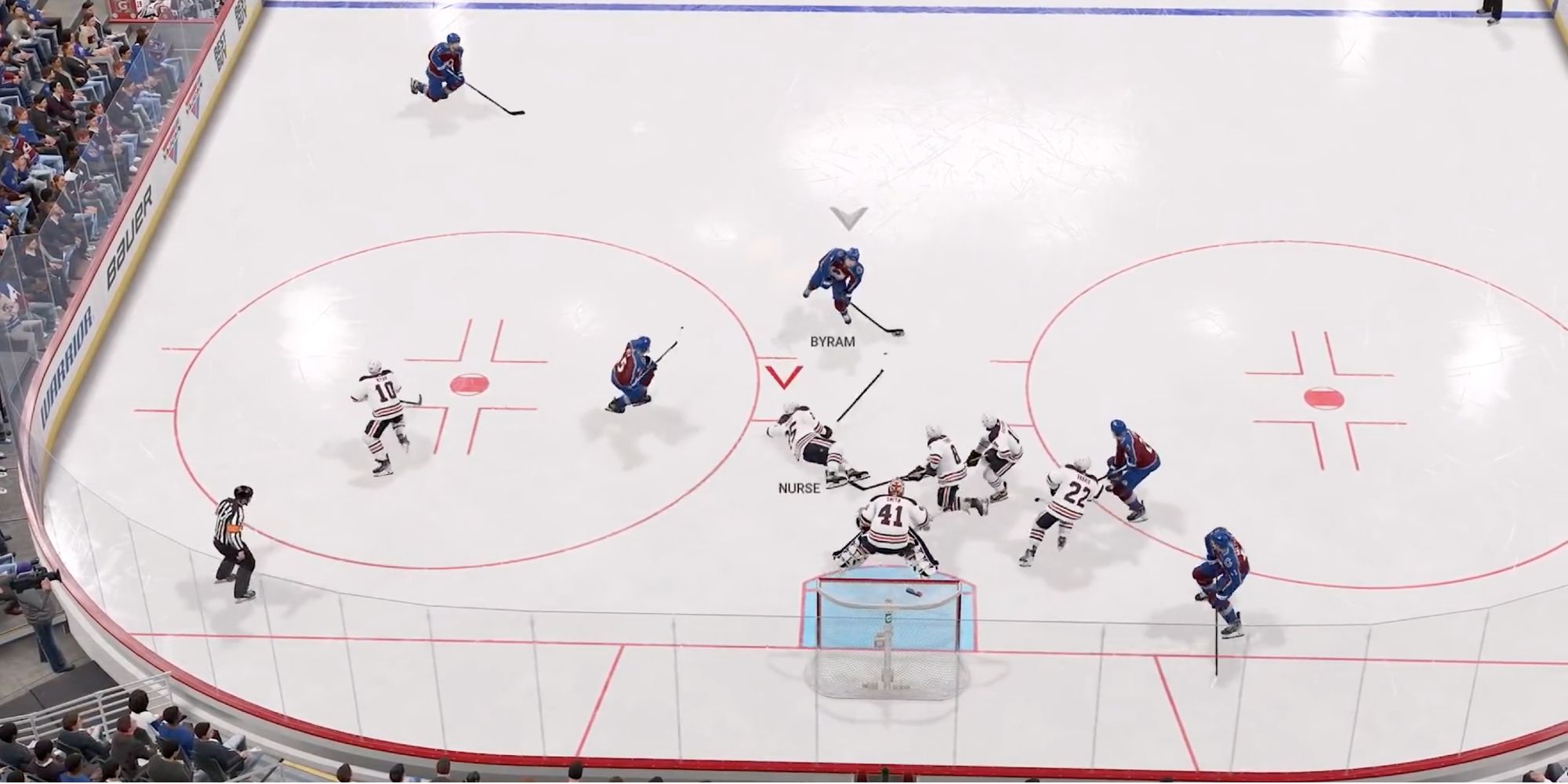 NHL 22 - Demoralize Opponents - Player charges across the ice with the puck