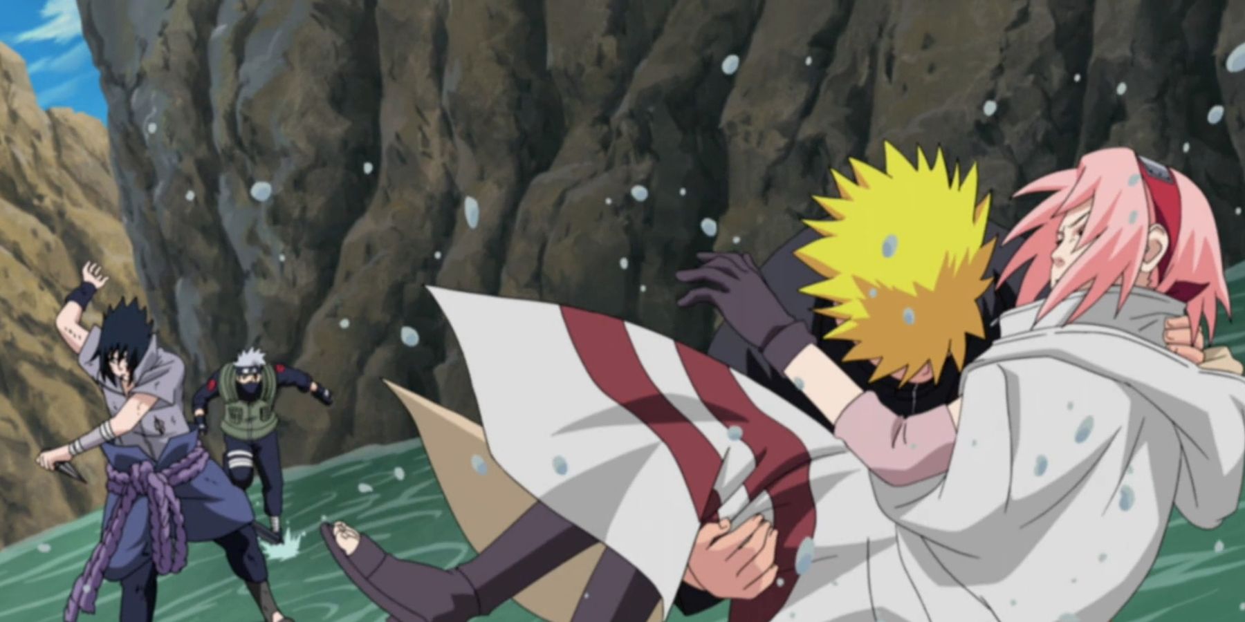 Naruto saves Sakura