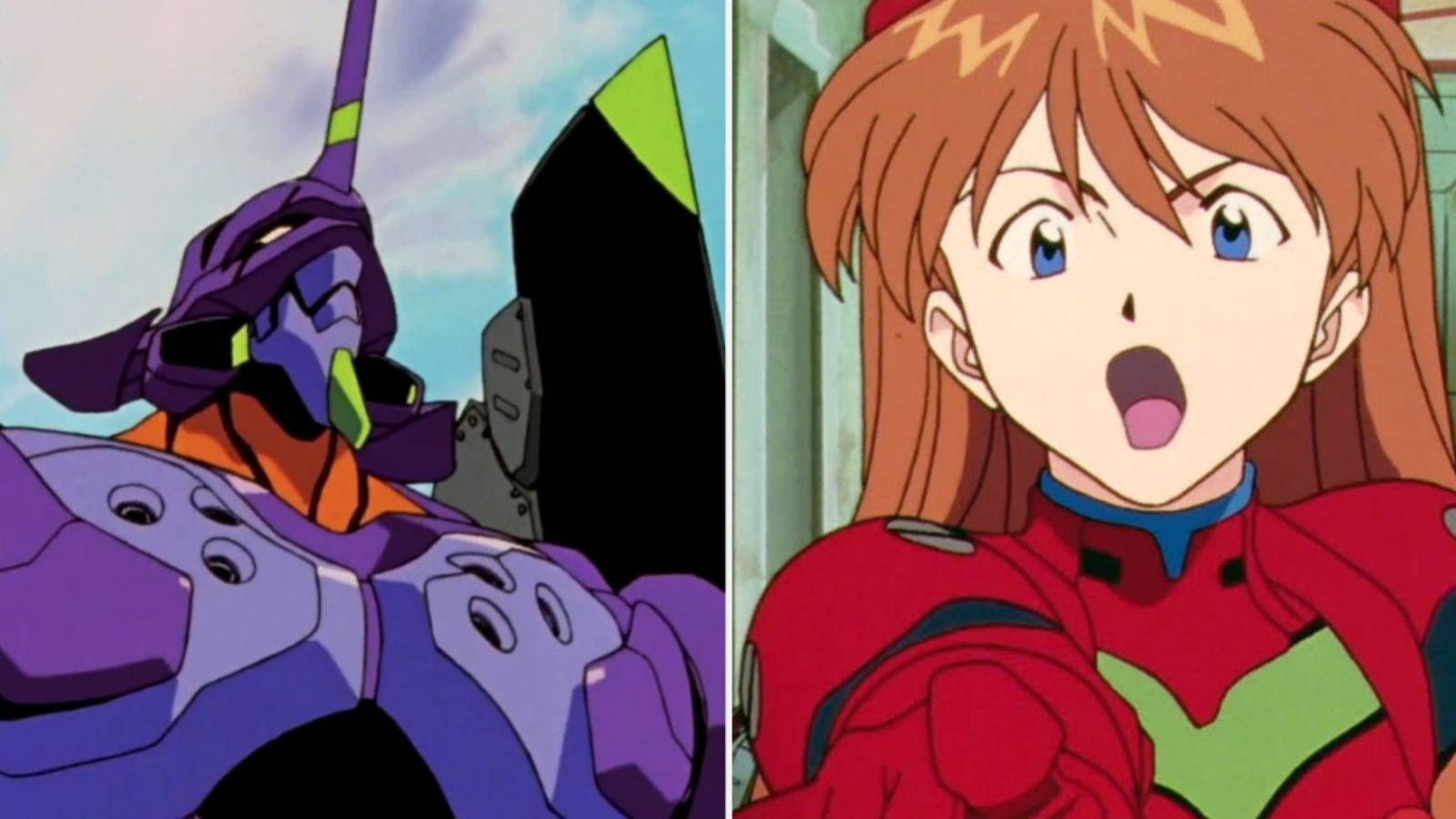 Neon Genesis Evangelion Unit 01 And Asuka